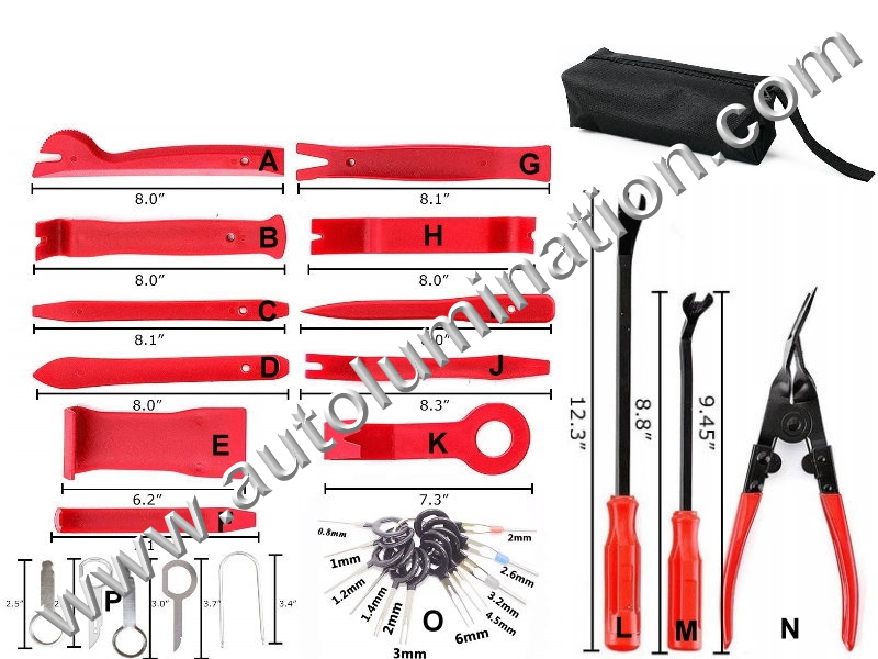 Car Radio Door Clip Panel Dash Trim Stereo Audio Removal Install Pry Tool Kit