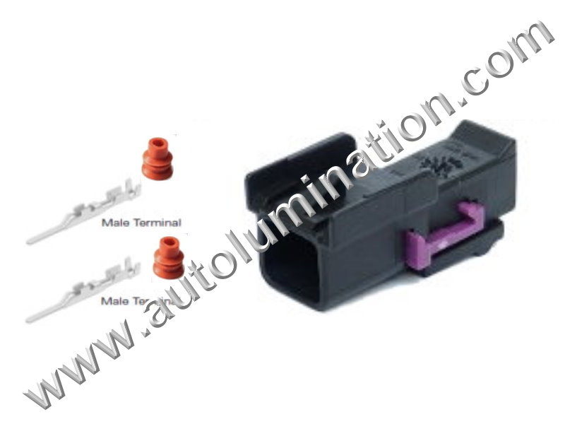 Connector Kit,Male,delph-male-2pin,,Aptiv Delphi GT150 Unsealed,R27D2,,,,,,,,,GM