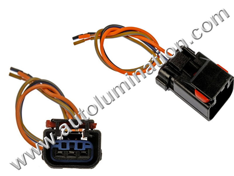 Pigtail Connector with Wires,,,Camshaft Position Sensor,Headlight,Turn Signal,Engine Camshaft Position Sensor, Engine Crankshaft Position Sensor, Ignition Coil, Oil Pressure Switch, Turn Signal, Windshield Wiper Motor,Jeep, Cadillac, Dodge, Chrysler, Plymouth,4897087AA,645-187,S738,12126471, 12167146, 15305859, 4897087AA, 88953349,5781C,