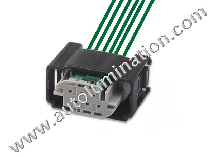 Pigtail Connector with Wires,,PT1638,WPT-963,Amp,,H15D6,,F6-007,6 Pin Connector,Brake Booster,Air Suspension Sensor,Throttle Position Sensor,,Ford, GM,,Brake Booster,Air Suspension Sensor,Throttle Position Sensor,,Ford, GM