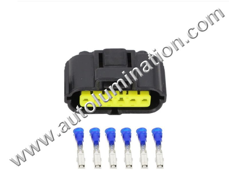 Connector Kit,,,WPT-1091,Tyco, Amp,,E11E6,,F6-014,6 Pin Connector,MAF Mass Air Flow Sensor,,,,KIA, Hyundai, Mitsubishi, Ford,,MAF Mass Air Flow Sensor,,,,KIA, Hyundai, Mitsubishi, Ford