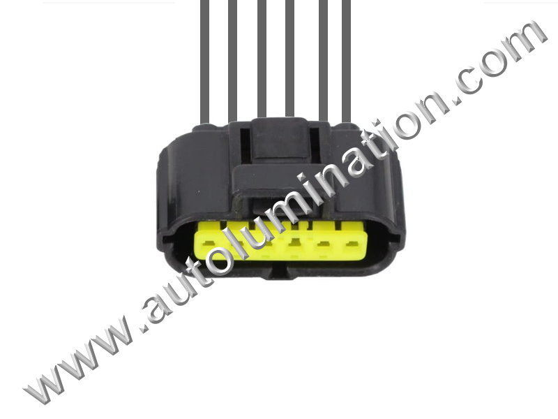 Pigtail Connector with Wires,,,WPT-1091,Tyco, Amp,,E11E6,,F6-014,6 Pin Connector,MAF Mass Air Flow Sensor,,,,KIA, Hyundai, Mitsubishi, Ford,,MAF Mass Air Flow Sensor,,,,KIA, Hyundai, Mitsubishi, Ford