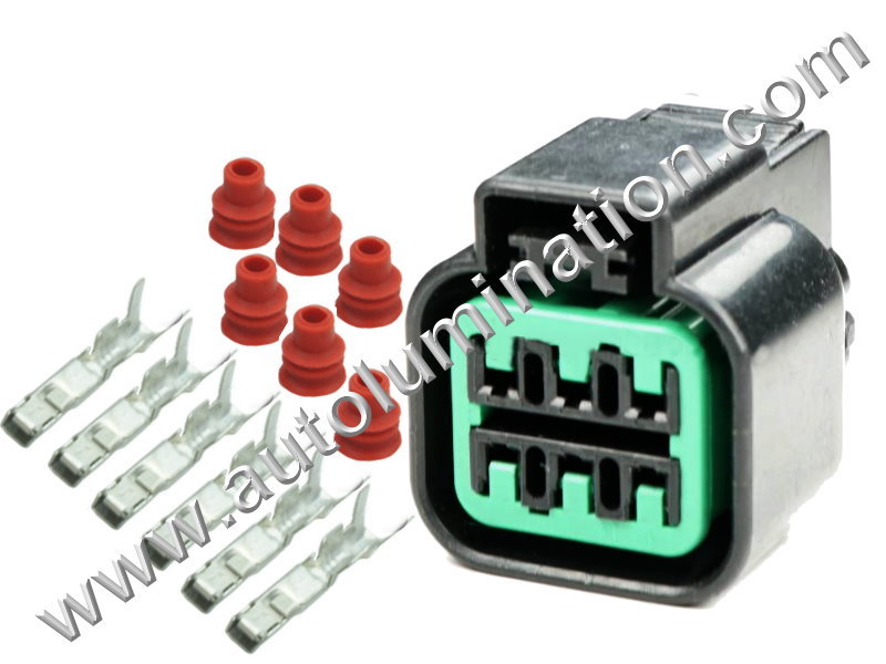 Connector Kit,,,,Kum,,C71A6,,F6-015,6 Pin Connector,,,,,Hyundai, Kia,,,,,,Hyundai, Kia