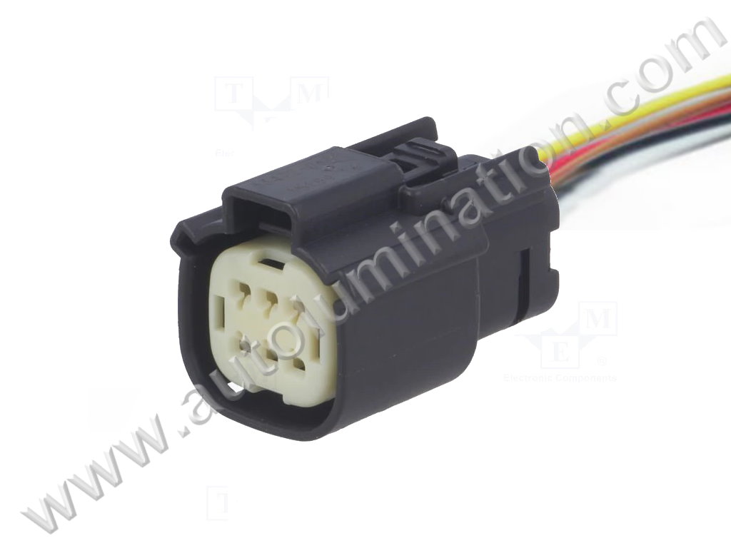 Pigtail Connector with Wires,,,WPT-971,,,B41B6,,F6-021,6 Pin Connector,Engine Cooling Fan,,,,Ford, GM, GMC,,Engine Cooling Fan,,,,Ford, GM, GMC