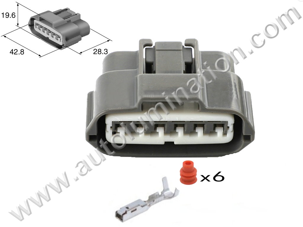 Connector Kit,,,,Sumitomo,,J74B6,,F6-025,6 Pin Connector,Coil Igniter, door locking device,Fuel Pump,,,Nissan, Infinity,CKK7068-2.2-21,Coil Igniter, door locking device,Fuel Pump,,,Nissan, Infinity