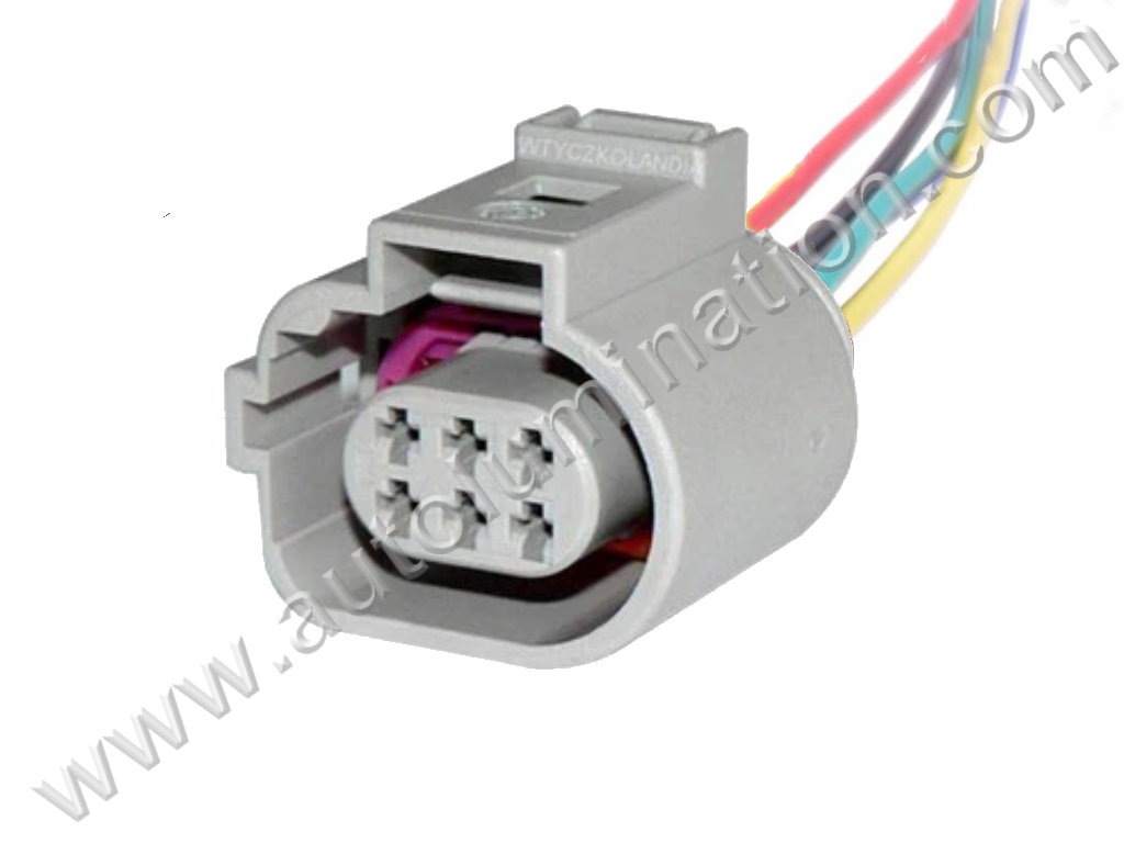 Pigtail Connector with Wires,7065A-1.5-21,,,Tyco, Amp,,,,F6-027,6 Pin Connector,EGR Valve,,,,Audi, VW,CKK7065A-1.5-21,EGR Valve,,,,Audi, VW