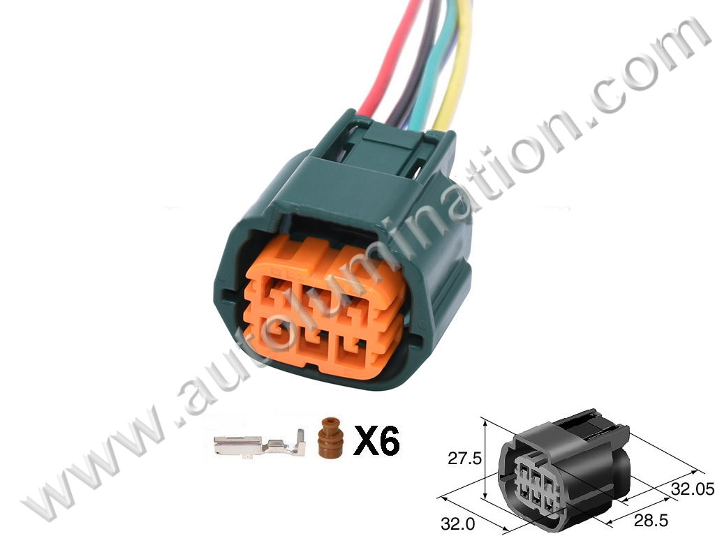 Pigtail Connector with Wires,7068D-2.2-21,,,Sumitomo,RS Series,,,F6-031,6 Pin Connector,,,,,,CKK7068D-2.2-21,,,,,