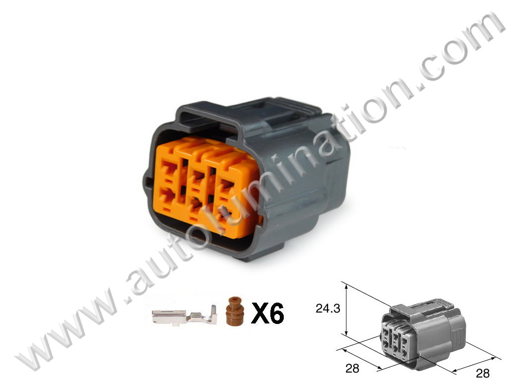 Connector Kit,7066-2.2-21,,,Sumitomo,DL,,,F6-032,6 Pin Connector,Throttle Position Sensor,,,,,CKK7066-2.2-21,Throttle Position Sensor,,,,