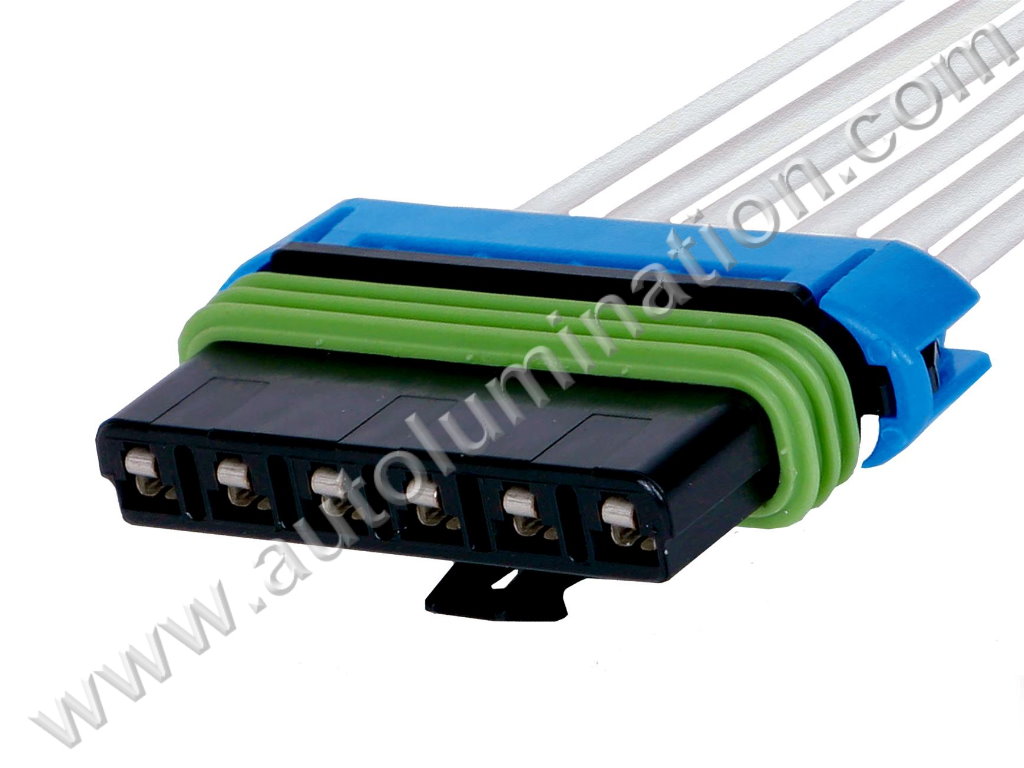 Pigtail Connector with Wires,,,,Aptiv, Delphi,Metripack 280,R42D6,,F6-036,6 Pin Connector,,,,,GM, AC Delco,,,,,,GM, AC Delco