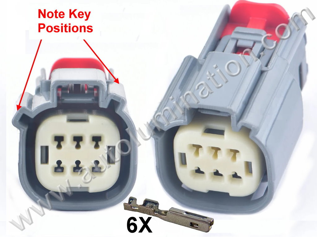 Connector Kit,,,,Molex,MX150,G64B6,CE6062F,F6-041,6 Pin Connector,Tail Light,Headlamp, Rear Turn Signal, Tail Lamp,Radiator Shutter,,GM, GMC, Ford, Chevrolet, Buick,,Tail Light,Headlamp, Rear Turn Signal, Tail Lamp,Radiator Shutter,,GM, GMC, Ford, Chevrolet, Buick