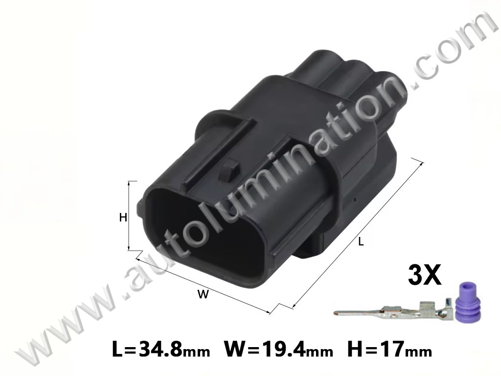 Connector Kit,3wirepig0074,,,Sumitomo,,E41C3 Male,CE3001M,MT1618, 6188-4739,,Front Turn Signal,Stop,Tail Light,AC Pressure Sensor Switch,Evap Vent Pressure,EVAP Canister,Stop & Side Marker,Tire Pressure Monitor,AC Pressure Switch,Evap Vent Pressure Sensor
Turn & Side Marker - Front,Acura, Honda