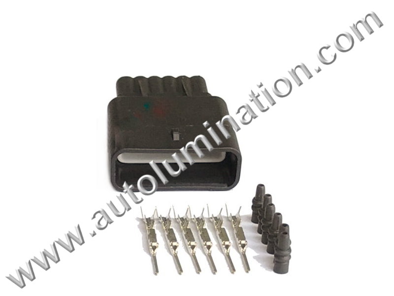 Connector Kit,,,,Yazaki,,E13D6 Male,,M6-003,6 Pin Connector,Parking Distance sensor,Accelerator Pedal,,,Honda, Acura, Jeep, Chrysler, Fiat, Nissan,,Parking Distance sensor,Accelerator Pedal,,,Honda, Acura, Jeep, Chrysler, Fiat, Nissan