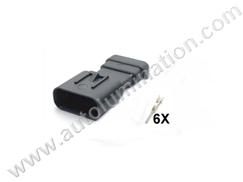 Connector Kit,,,,Tyco, Amp,,C33A6 Male,,M6-013,6 Pin Connector,Plug In Hybrid,Throttle Position Sensor,MAF Mass Air Flow Sensor,,Chevy, GM, GMC, Jeep, Ford,,Plug In Hybrid,Throttle Position Sensor,MAF Mass Air Flow Sensor,,Chevy, GM, GMC, Jeep, Ford