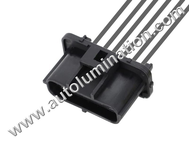 Pigtail Connector with Wires,,,,Tyco, Amp,,E11E6 Male,,M6-014,6 Pin Connector,MAF Mass Air Flow Sensor,,,,KIA, Hyundai, Mitsubishi, Ford,,MAF Mass Air Flow Sensor,,,,KIA, Hyundai, Mitsubishi, Ford