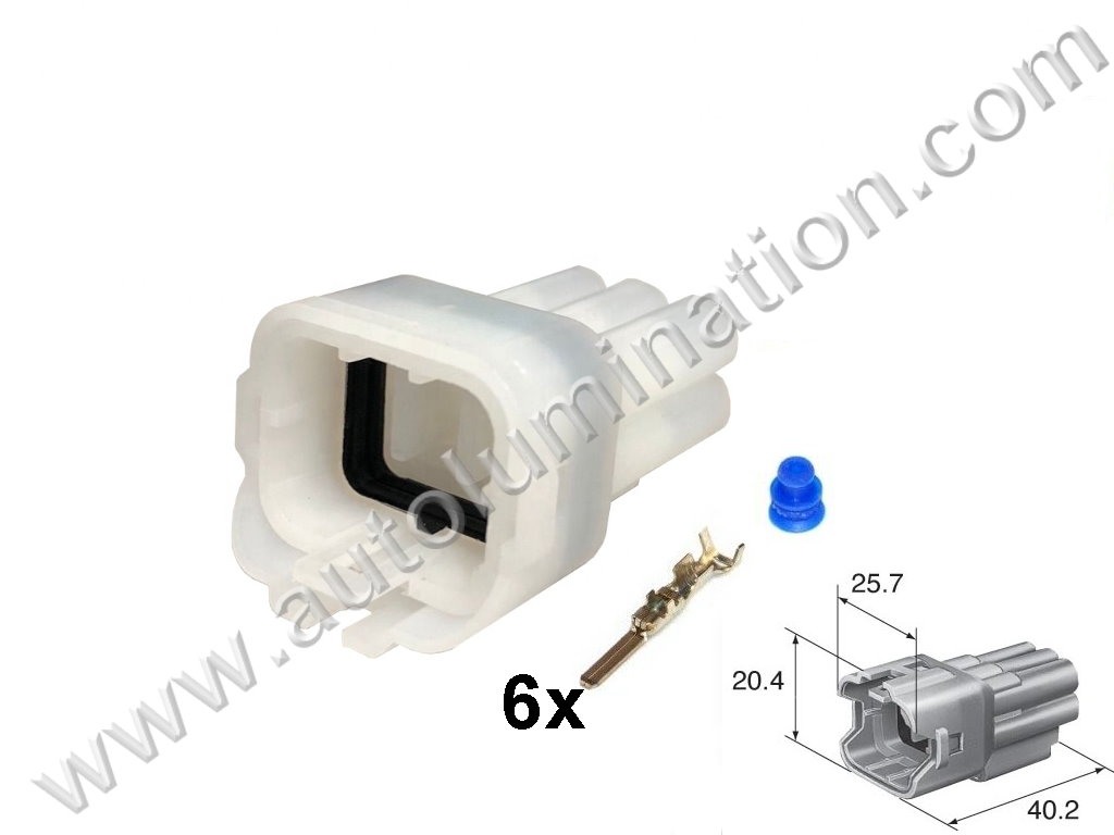 Connector Kit,7065A-2.2-11,,,Sumitomo,,,,M6-030,6 Pin Connector,,,,,Toyota, Lexus,CKK7065A-2.2-11,,,,,Toyota, Lexus