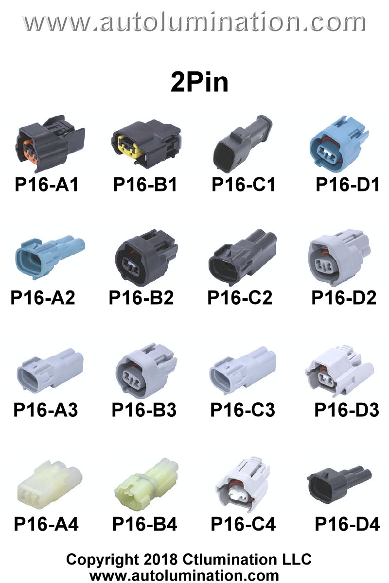 Connector Kit Automotive 2 Pin Position Cavity