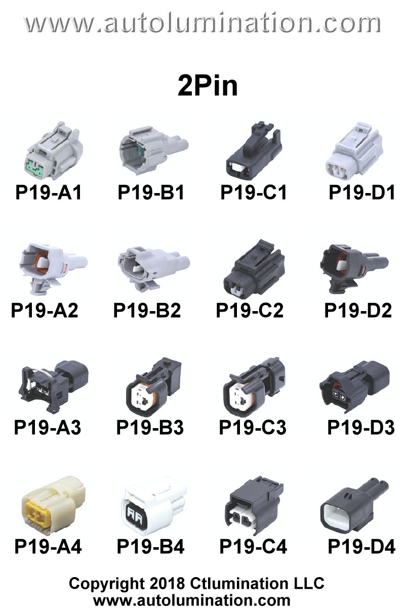 Connector Kit Automotive 2 Pin Position Cavity